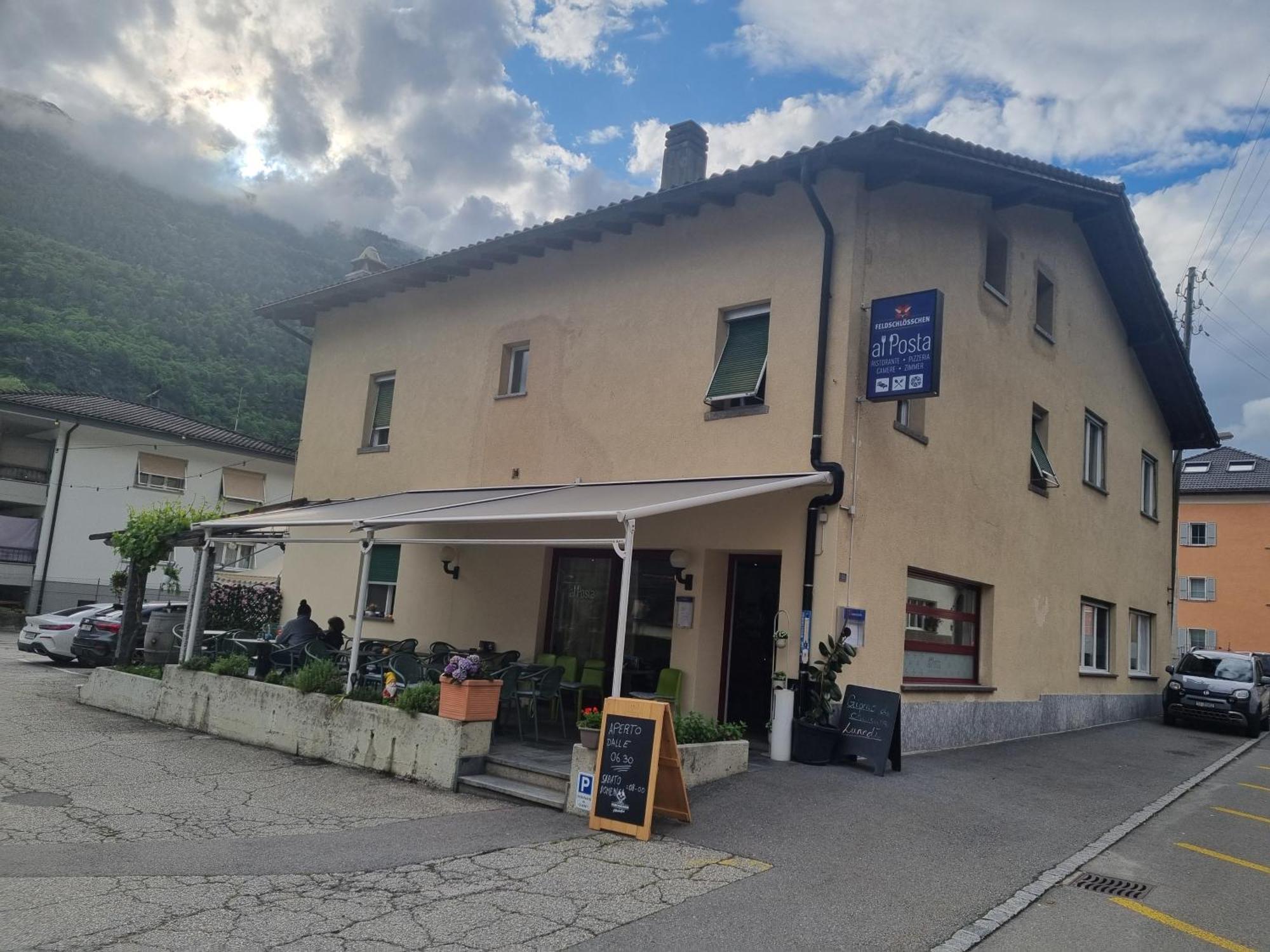 Ristorante Pizzeria Al Posta, Con Alogio Hotel Malvaglia Екстериор снимка